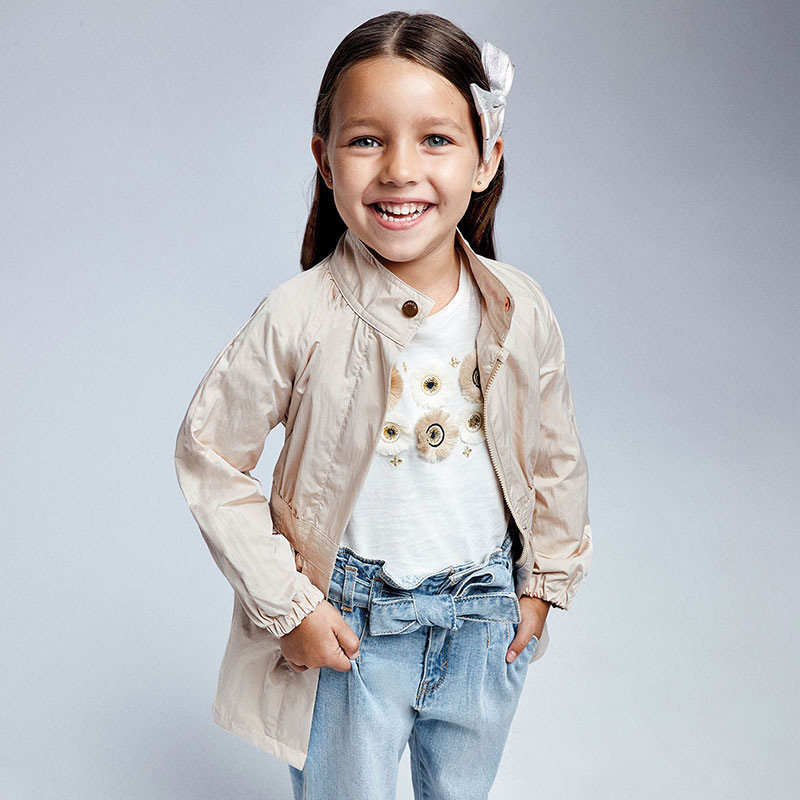 Mayoral Kurtka przeciwwiatrowa dla dziewczynki 3484 col.50 Owies Mayoral - 1