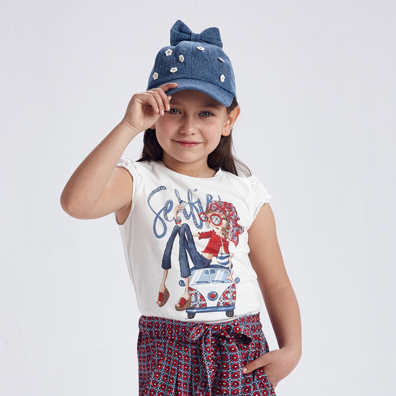 Mayoral Koszulka laleczka dla dziewczynki 3013 col.74 Biały Mayoral - 1