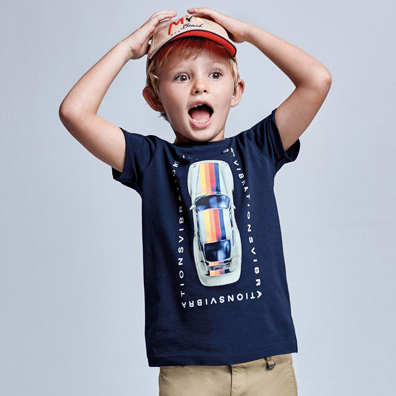 Mayoral Koszulka samochód Ecofriends dla chłopca 3039 col.37 Granat Mayoral - 1