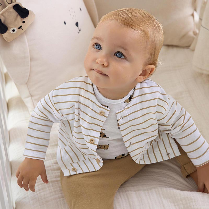 Mayoral Komplet dresowy 3-częściowy dla noworodka chłopca 1818 col.35 Mayoral - 1