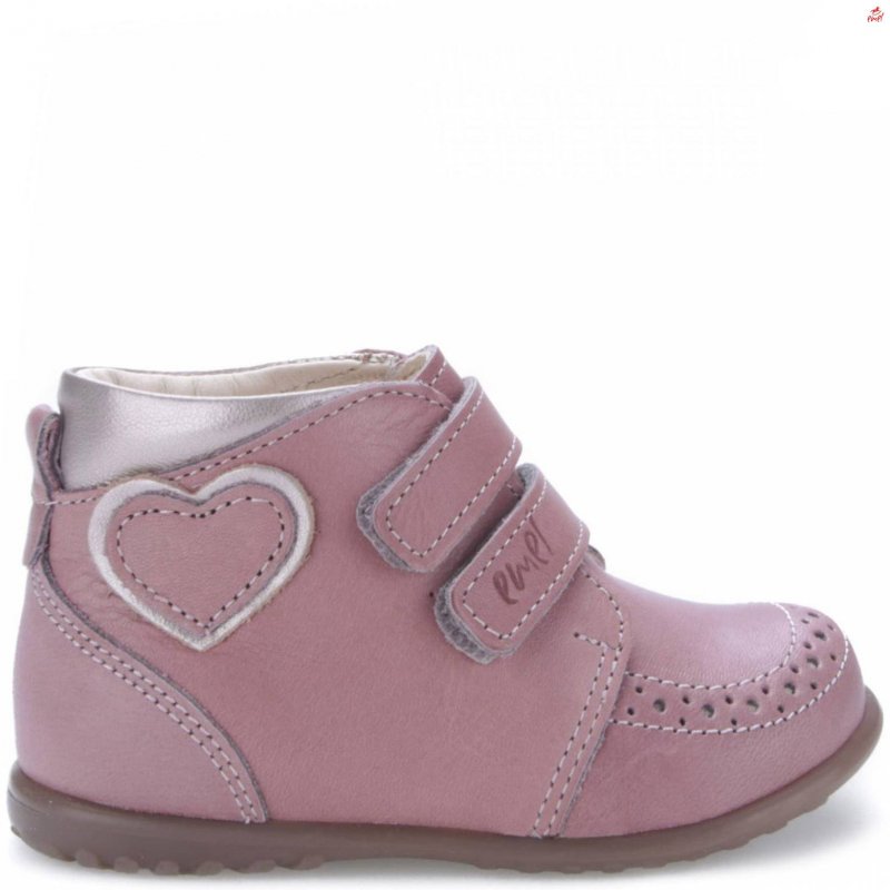 Emel buty trzewiki brudny róż z serduszkiem E2439-6 Emel - 3