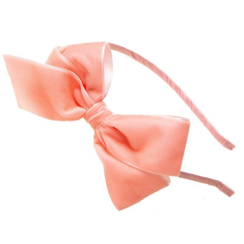 Rockahula Kids - opaska do włosów POLLYANNA VELVET ALICE peach Rockahula Kids - 1