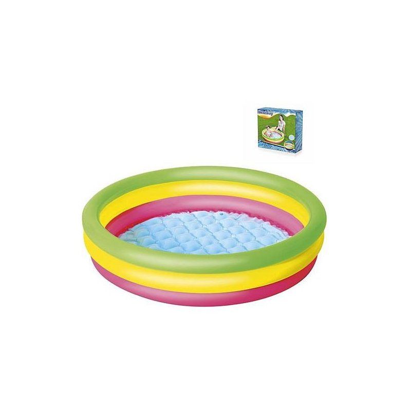 Basen dmuchany 102x25cm z miękką podłogą BESTWAY - 1