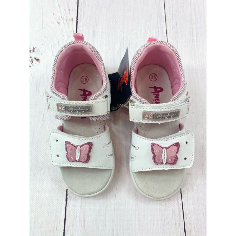 AMERICAN CLUB Sandały dziewczęce białe DR 19/19 American Club - 1