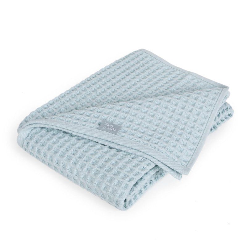 CEBA BABY, KOCYK DZIECIĘCY WAFFLE LINE MIST BLUE 90X90 Ceba baby - 1