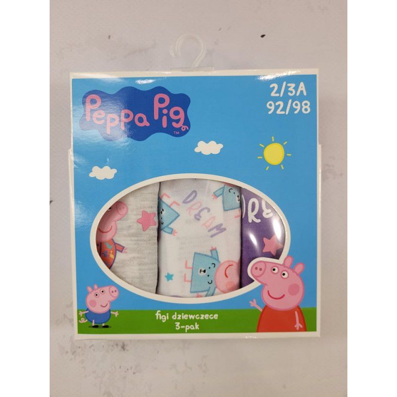 Świnka Peppa Figi dziewczęce 3 sztuki r.92-110 EplusM - 1