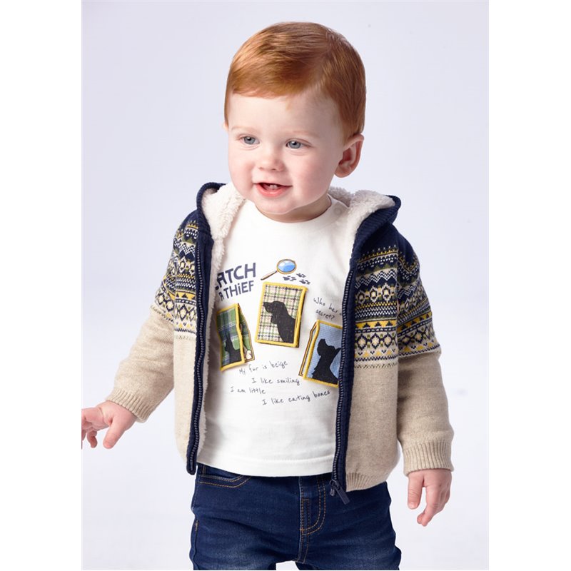 Mayoral Koszulka PLAY WITH play secret dla niemowlęcia chłopca 2069 col.52