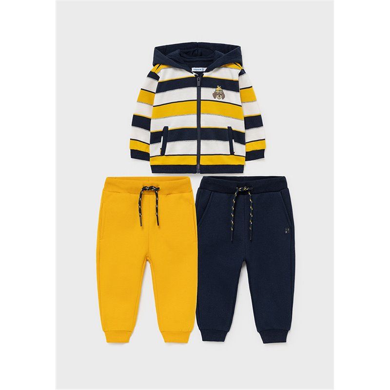 Mayoral Dres 2 pary spodni bluza z kapturem dla niemowlęcia chłopca 2828 col.22 Mayoral - 1