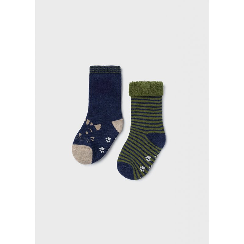 Mayoral Zestaw 2 par skarpetek dla niemowlęcia chłopca 10096 col.38