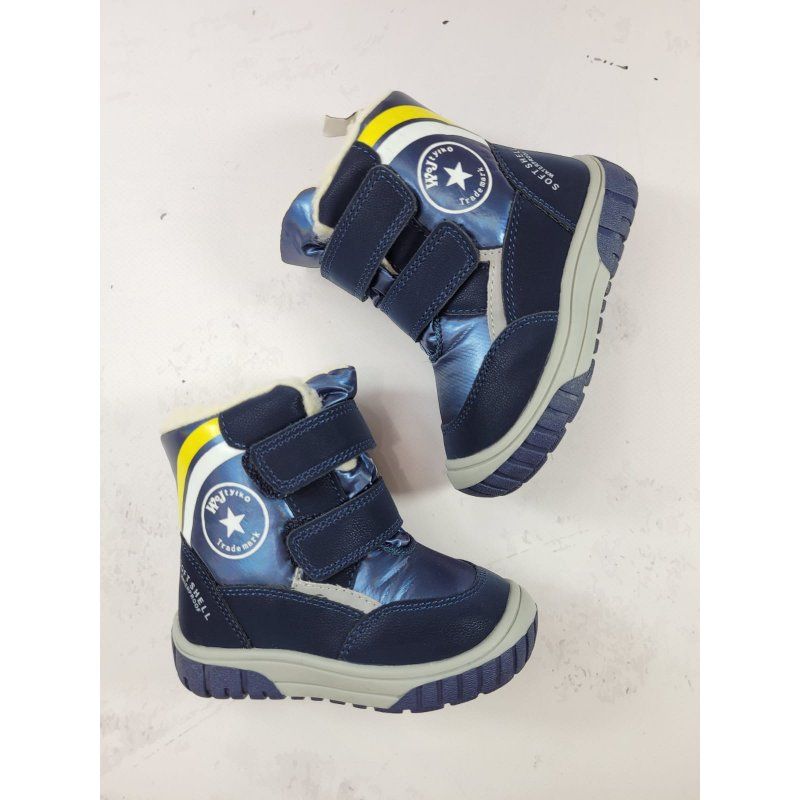 WOJTYŁKO Kozaki granatowe z powłoką watterproof Wojtyłko - 1