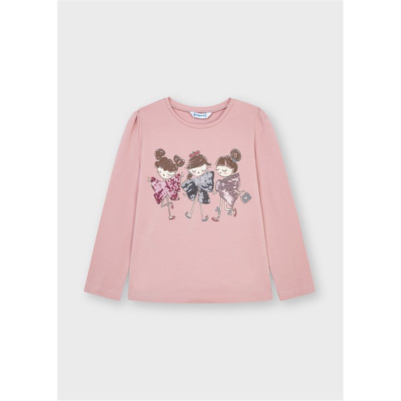 Mayoral Koszulka ECOFRIENDS laleczki dla dziewczynki 4008 col.53