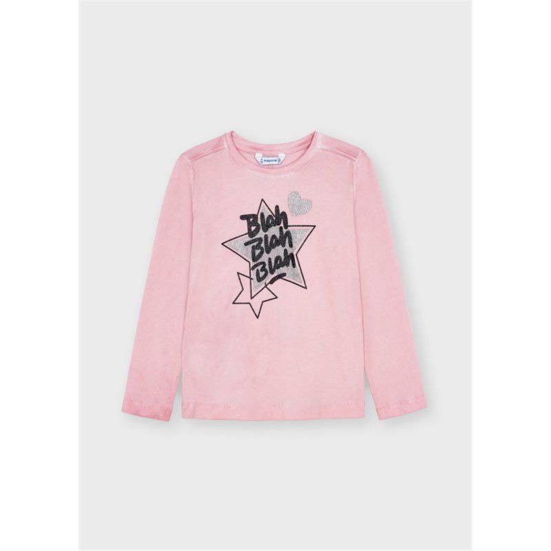 Mayoral Koszulka acid wash dla dziewczynki 4011 col.76 Mayoral - 1