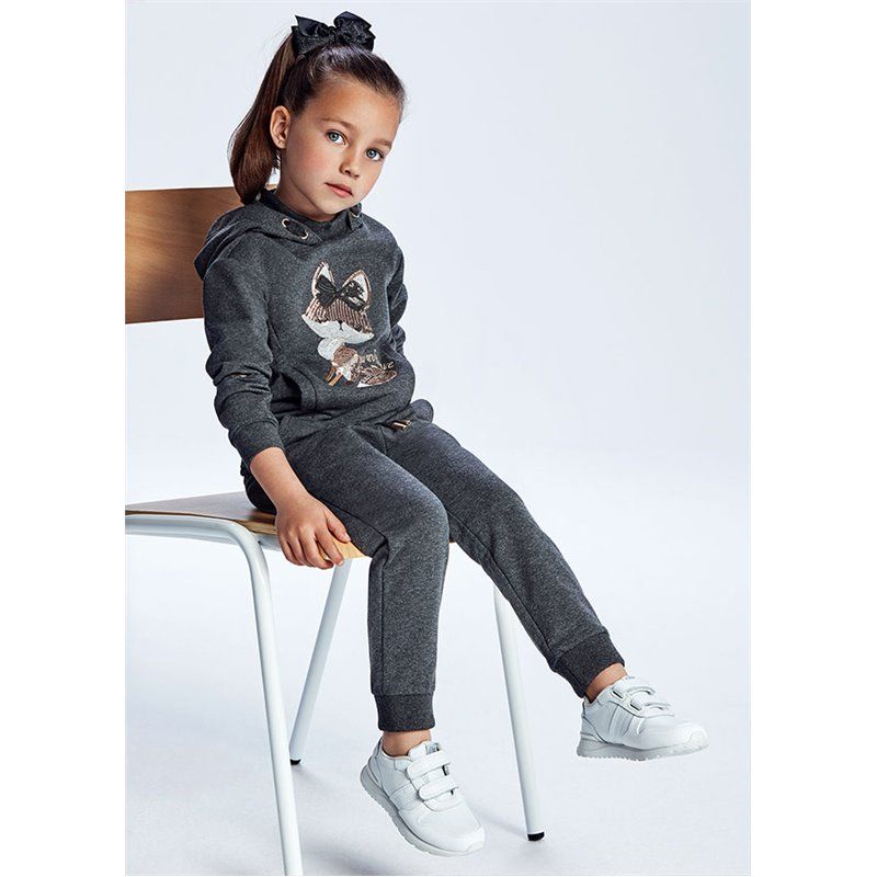 Mayoral Dres z aplikacją dla dziewczynki 4840 col.16 Mayoral - 1