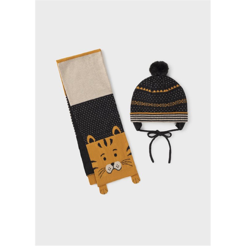 Mayoral Komplet czapka i szalik dla niemowlęcia chłopca 10104 col.93