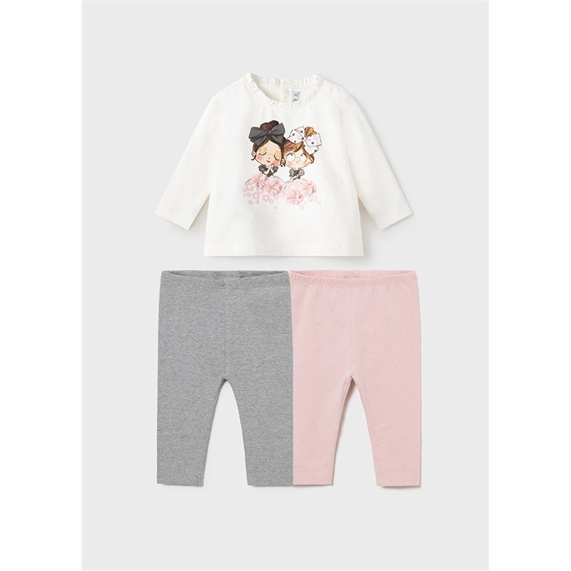 Mayoral Komplet 3 częściowy dla niemowlęcia dziewczynki 2714 col.87