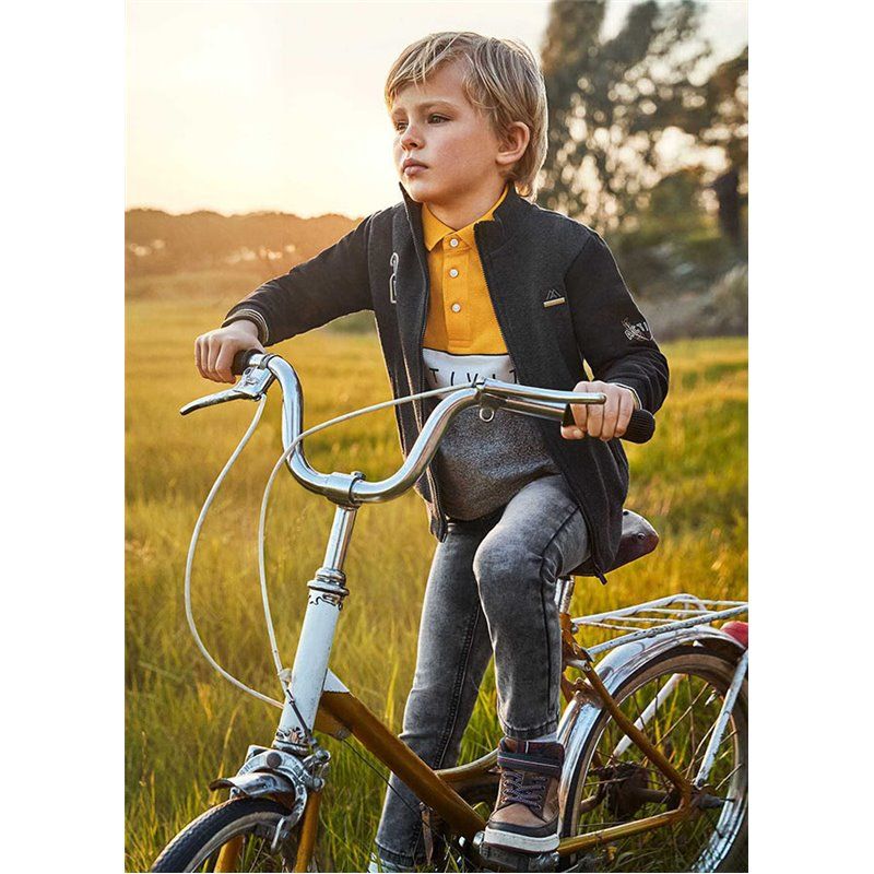 Mayoral Długie spodnie jeansowe ECOFRIENDS soft denim dla chłopca 4556 col.30 Mayoral - 1