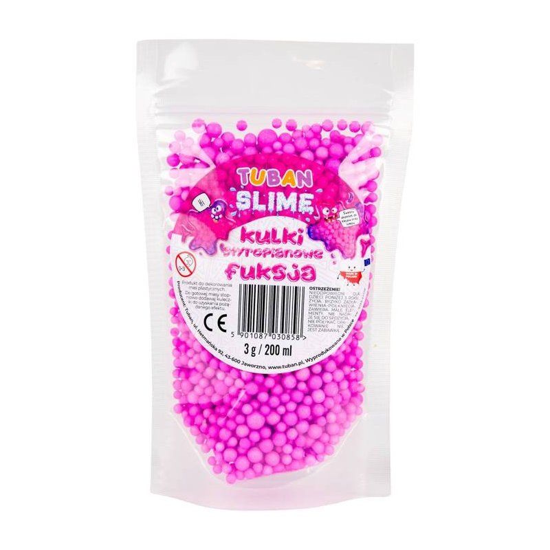 TUBAN Kuleczki styropianowe Fuksja 200 ml Tuban - 1