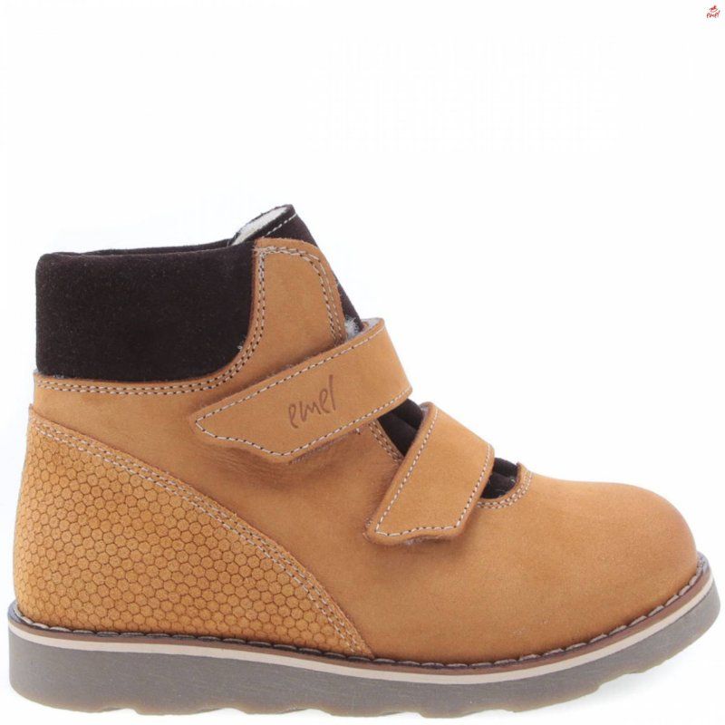 Emel buty zimowe musztardowe ocieplane wełną E2723-V1 Emel - 1