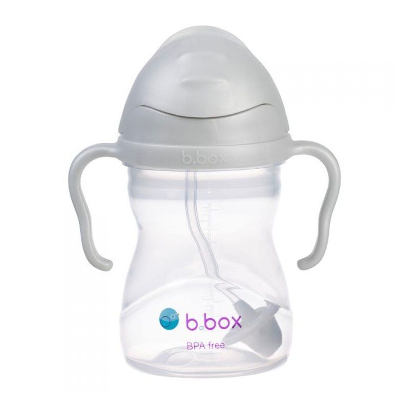 B.Box Bidon ze słomką 240 ml, szary B.box - 1