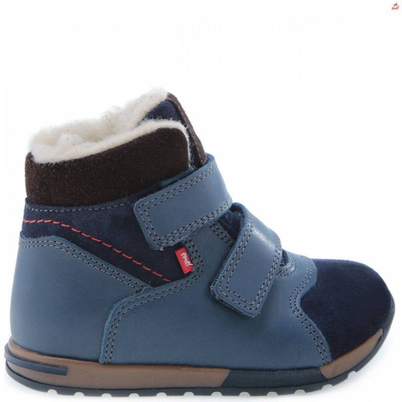 Emel buty zimowe granatowe ocieplane wełną EV2721-2 Emel - 1