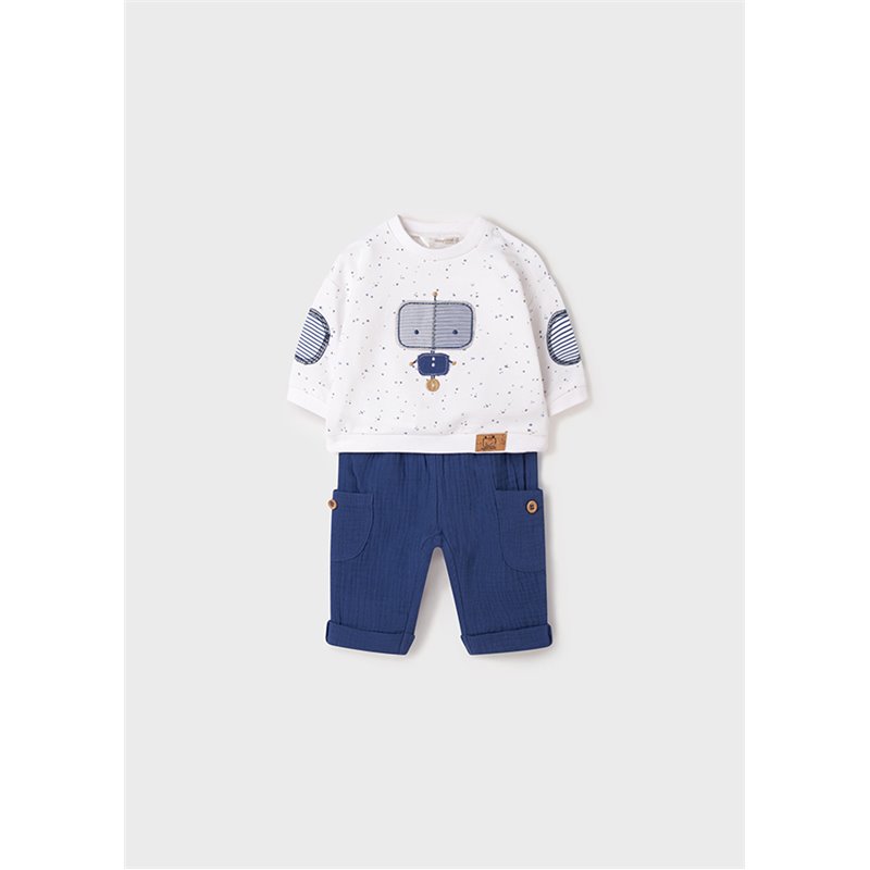 Mayoral Komplet dwuczęściowy dla noworodka ECOFRIENDS 1598 col. 67