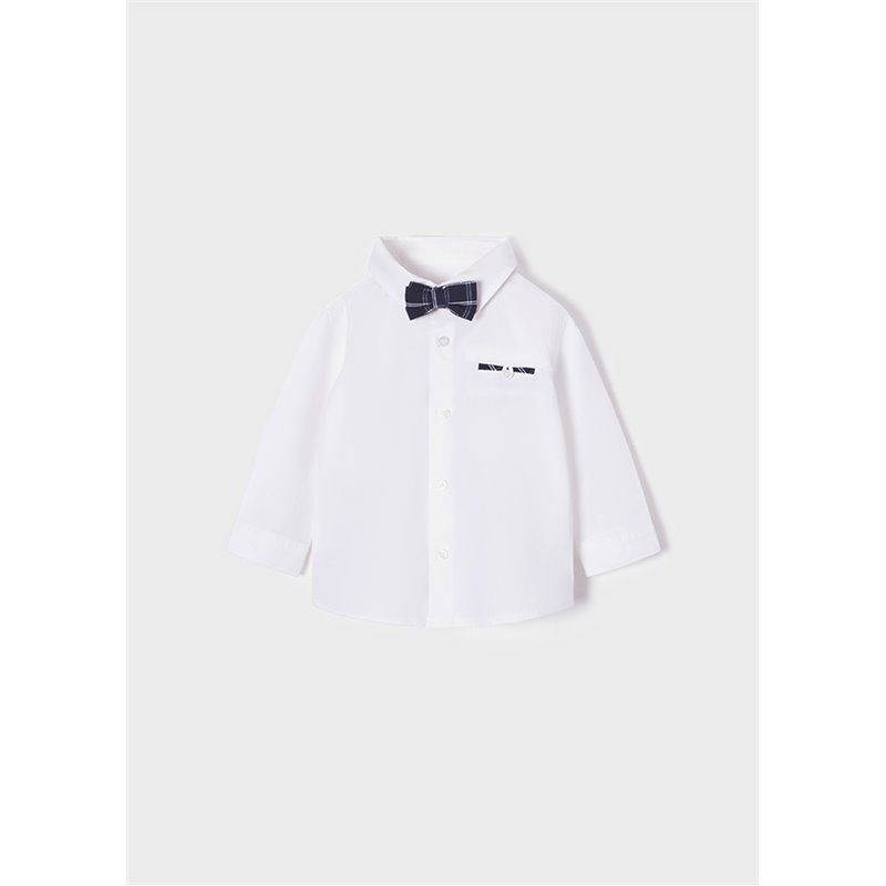 Mayoral Koszula wizytowa z długim rękawem niemowlęca z muszką 1117 col. 95 Mayoral - 1