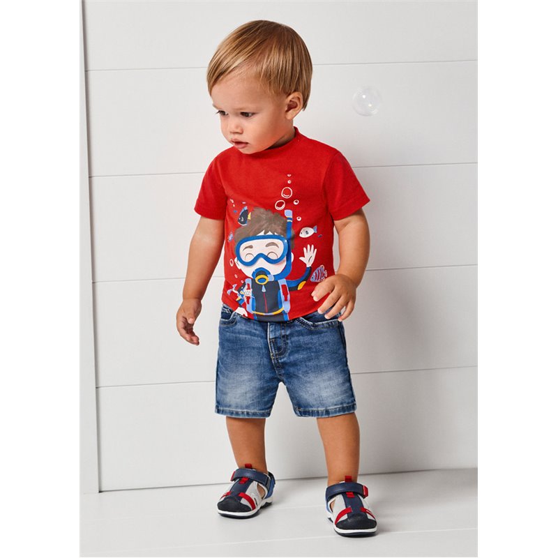 Mayoral Bermudy jeansowe niemowlęce dla chłopca soft denim ECOFRIENDS 1228 col. 38 Mayoral - 1