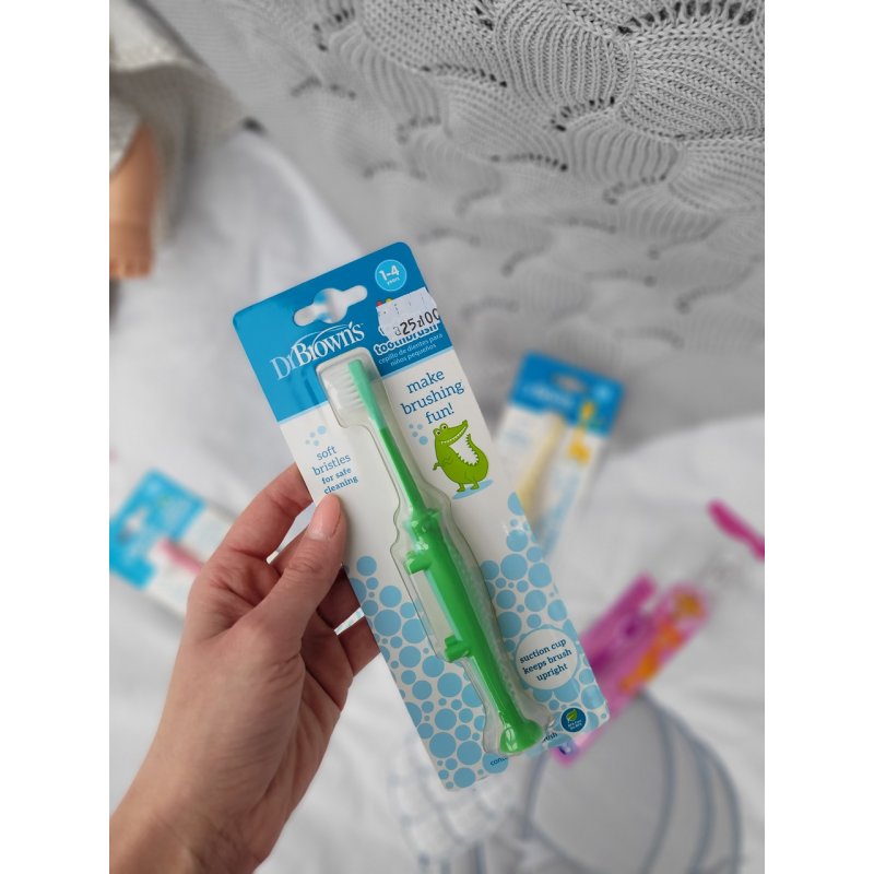 DR BROWN'S Szczoteczka do zębów KROKODYL, 1-4 lat Dr.Brown's - 2