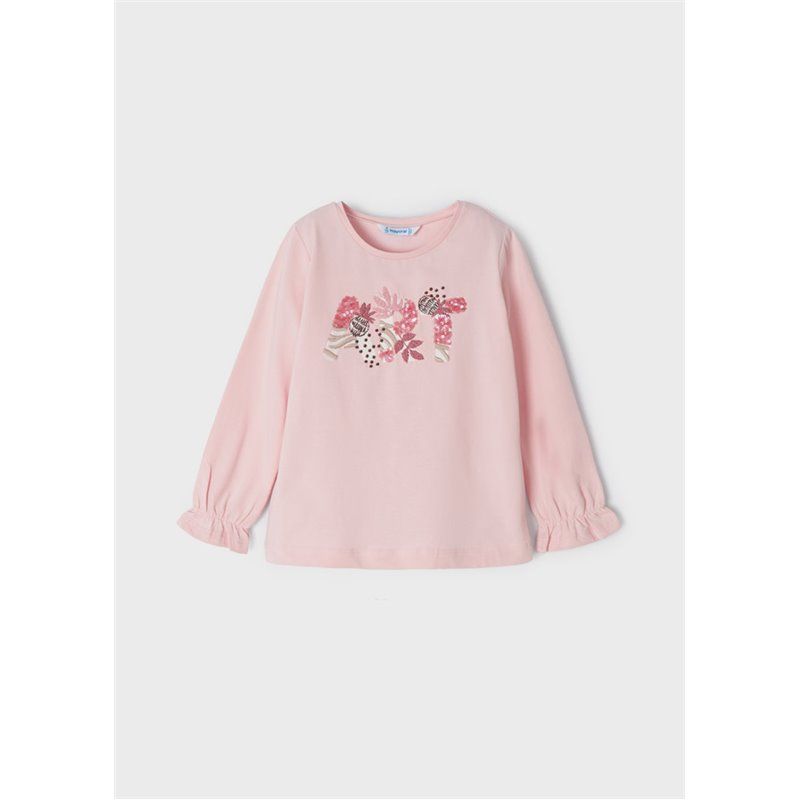 Mayoral Koszulka z długim rękawem dla dziewczynki z haftem ECOFRIENDS 3050 col 38 Mayoral - 1