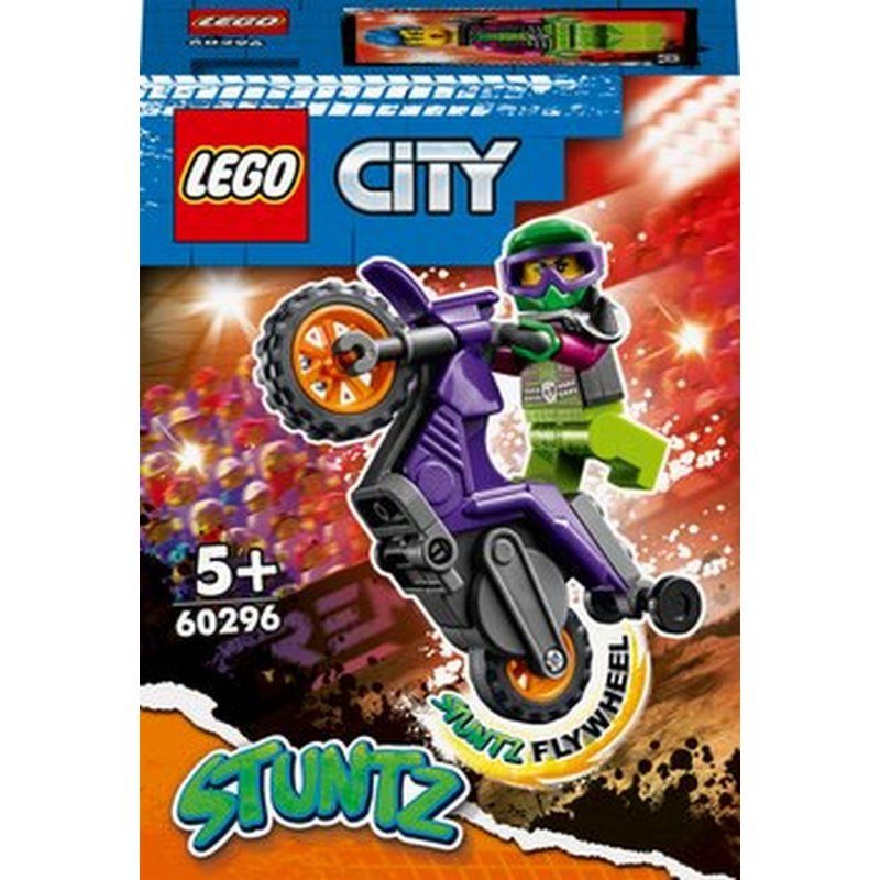 LEGO® City - Wheelie na motocyklu kaskaderskim 60296 LEGO - 1