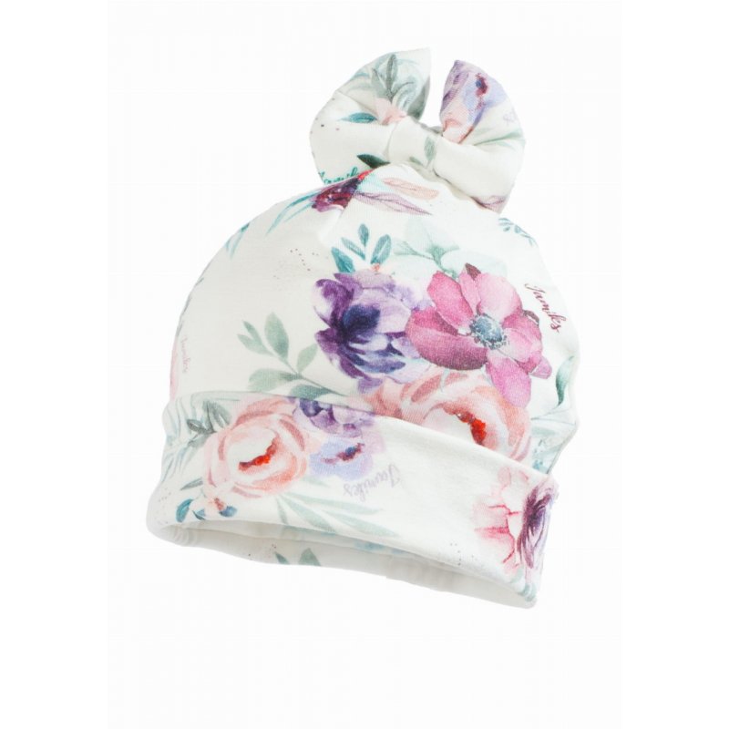 Jamiks Czapka NAI bambus fioletowe peonie Jamiks - 1
