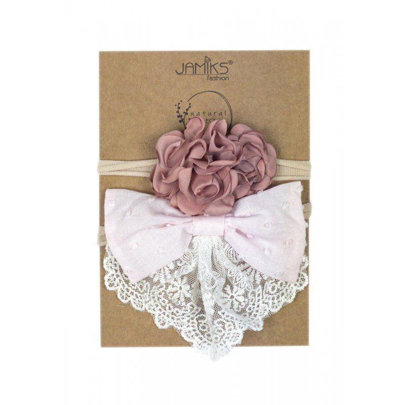 Jamiks TONIA Gumki do włosów róż Jamiks - 1