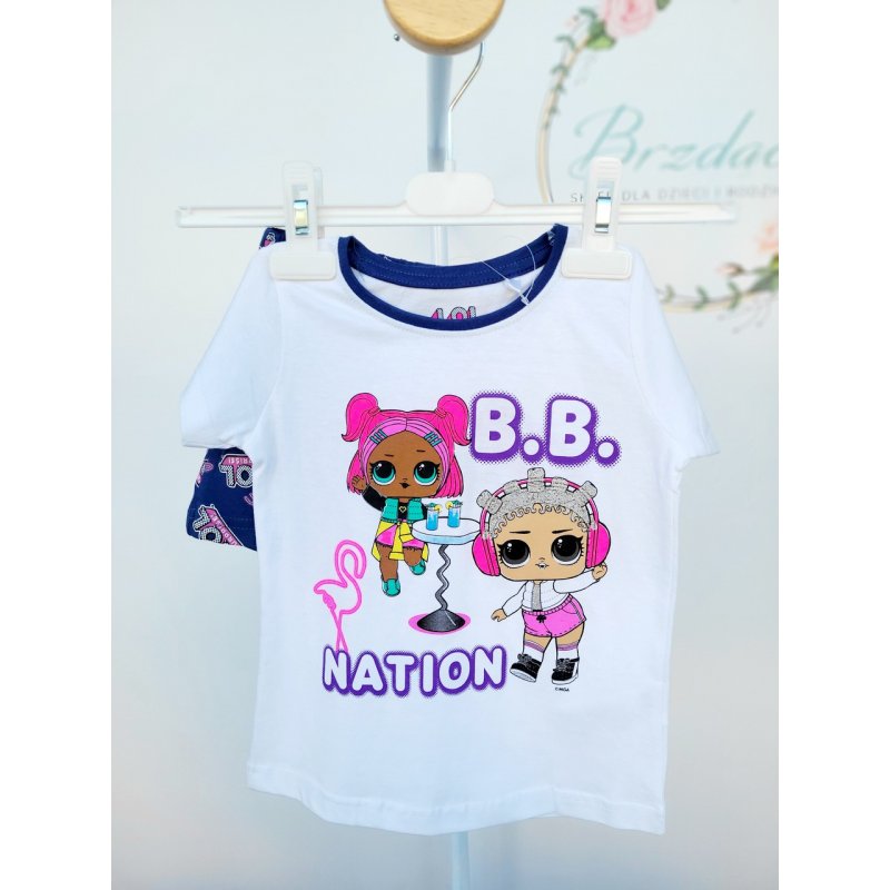 L.O.L Surprise Piżama z krótkim rękawem biały granat L.O.L SURPRISE - 1