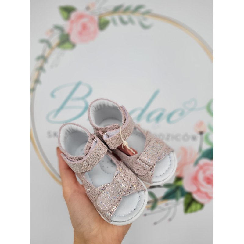 Emel buty sandały różowe brokat ES2431-18 Emel - 1
