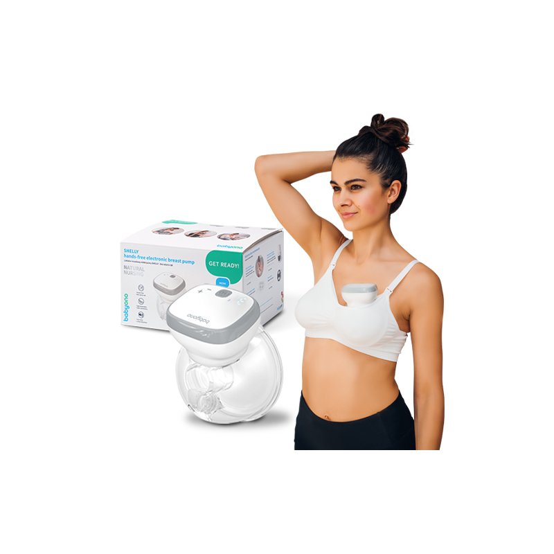 BabyOno Laktator muszlowy elektryczny SHELLY – bez użycia rąk Babyono - 1