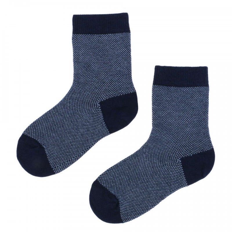 Emel Skarpetki żakardowe czarno-granatowe ESK 100-75 Emel - 1