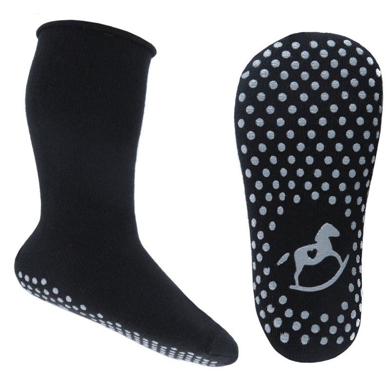 Emel Skarpetki czarne bawełniane z ABS SBA 100-11 Emel - 2