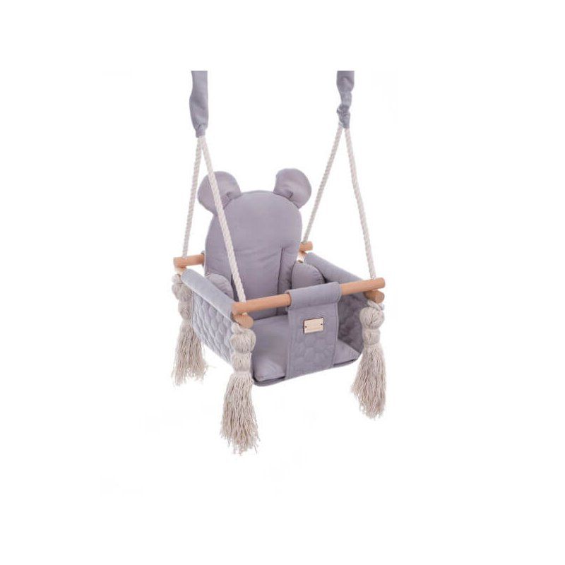 Molii Huśtawka dziecięca – Szara Miś Molii - 1