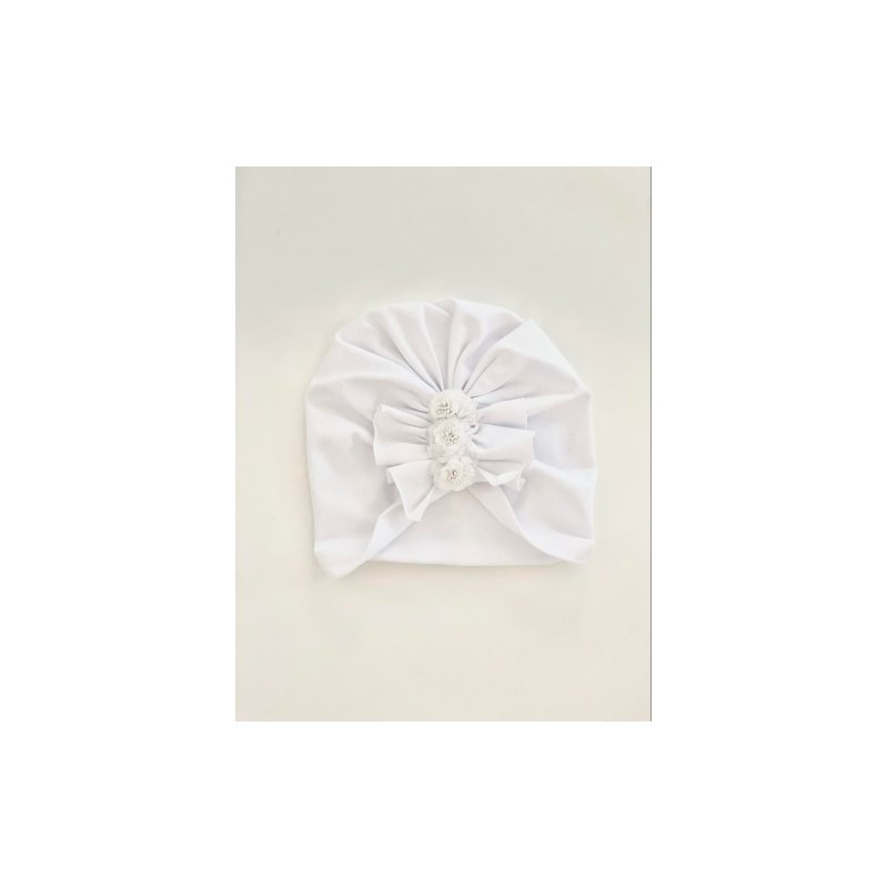 Jamiks BIANCA Turban dla dziewczynki biały Jamiks - 1