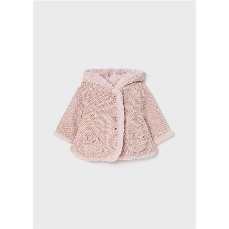 Mayoral Sweterek różowy trykotowy dla noworodka 2395 col. 39 Mayoral - 1