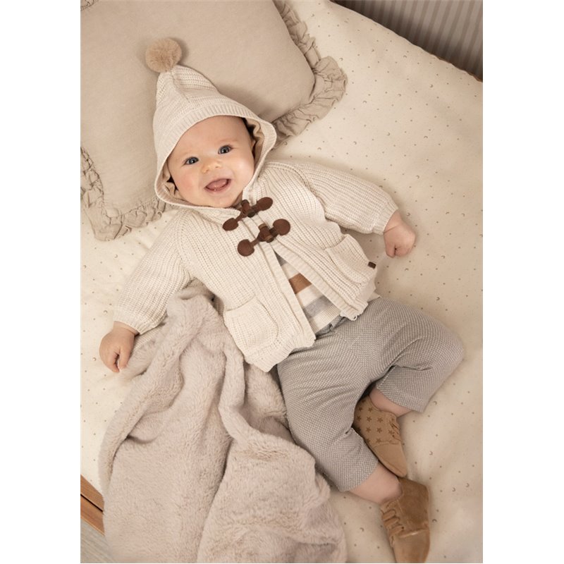 Mayoral Długie szare spodnie wizytowe dla noworodka Mayoral - 1