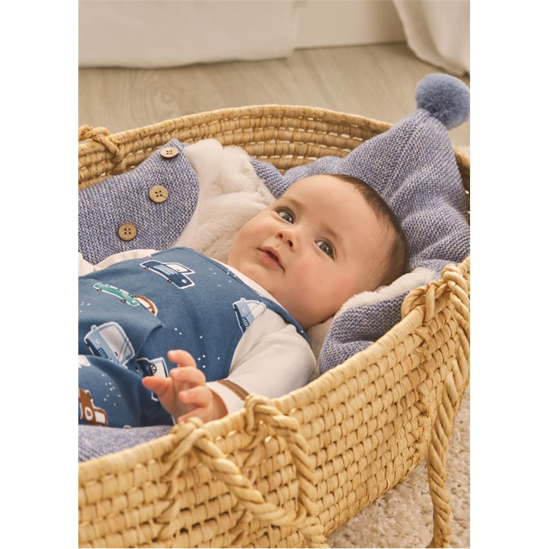 Mayoral Śpiworek niebieski trykotowy niemowlęcy 19232 col. 63