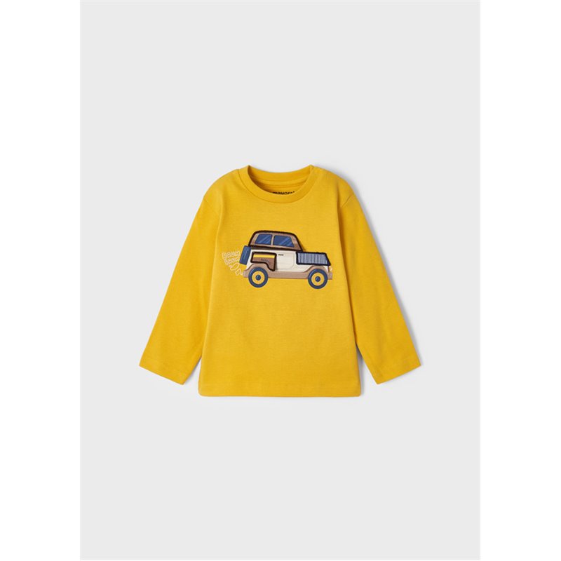 Mayoral Koszulka żółta z motywem interaktywnym dla niemowlęcia ECOFRIENDS 2004 col. 78 Mayoral - 1