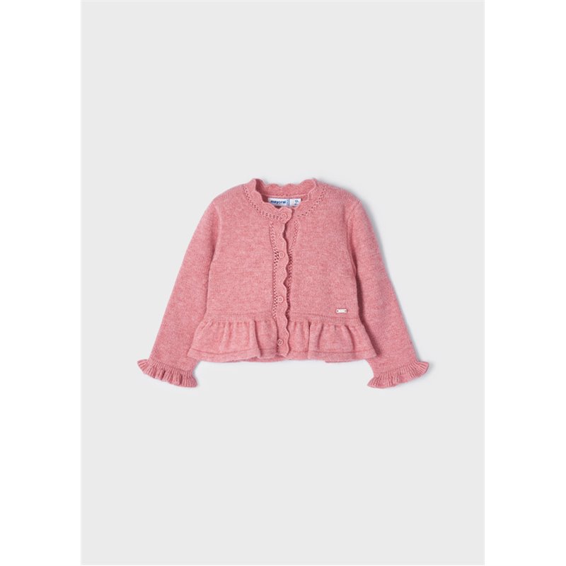 Mayoral Sweterek różowy trykotowy dla niemowlęcia 2315 col. 45