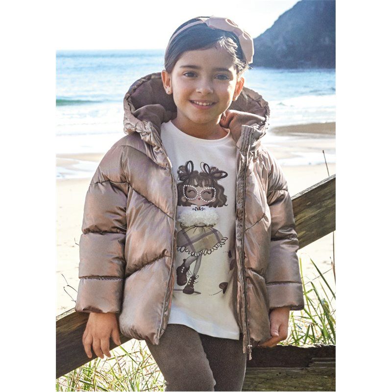 Mayoral Kurtka złota metaliczna dla dziewczynki ECOFRIENDS 4487 col. 44 Mayoral - 1