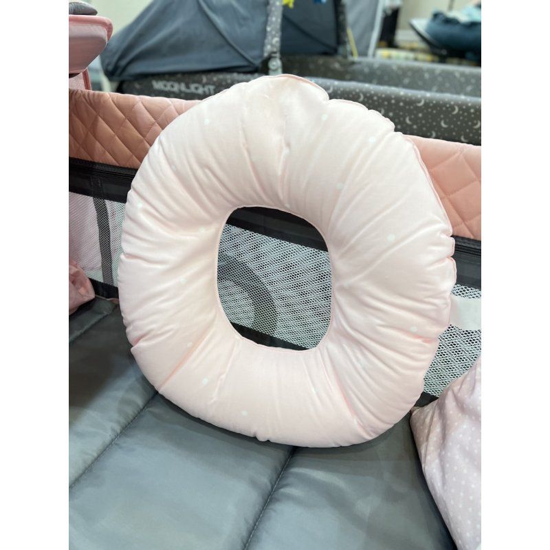 CEBABABY Poduszka poporodowa różowa w białe groszki  - 1