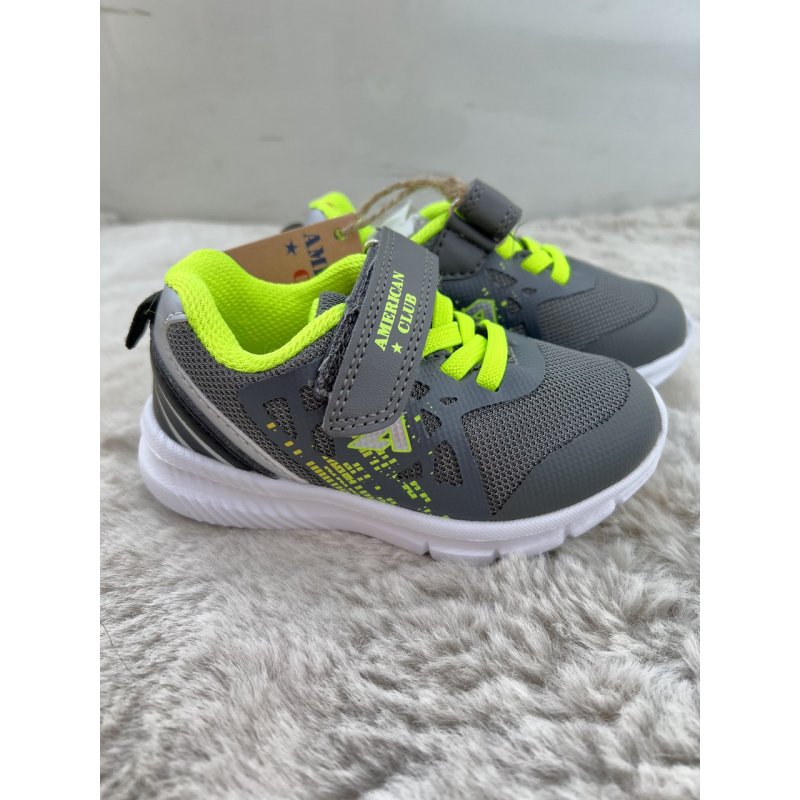 American Club buty sportowe RL05/20 Szary/Limonka American Club - 3