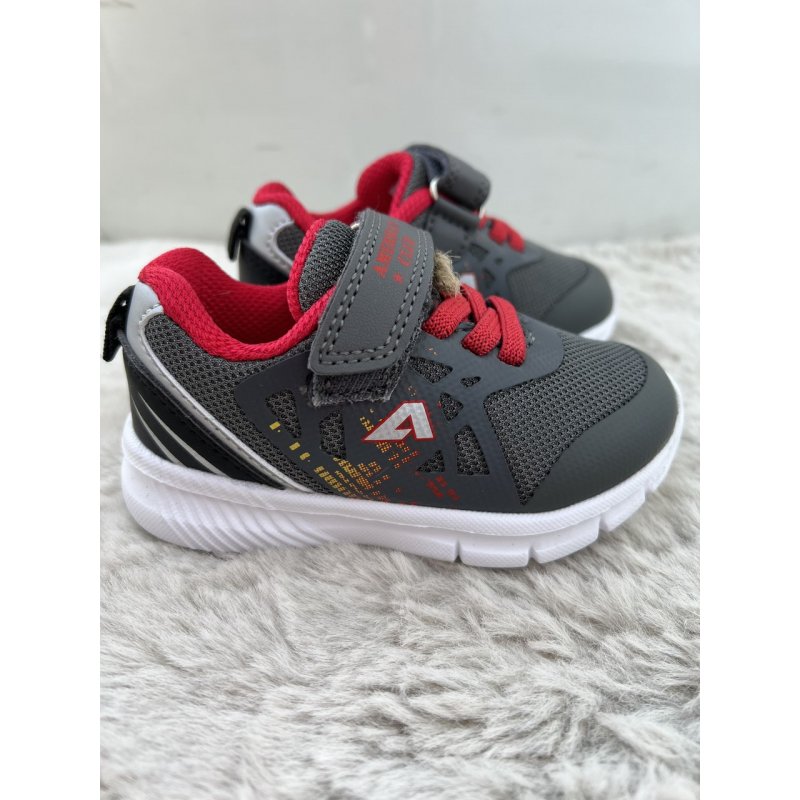 American Club buty sportowe RL05/20 Szary/Czerwony American Club - 3