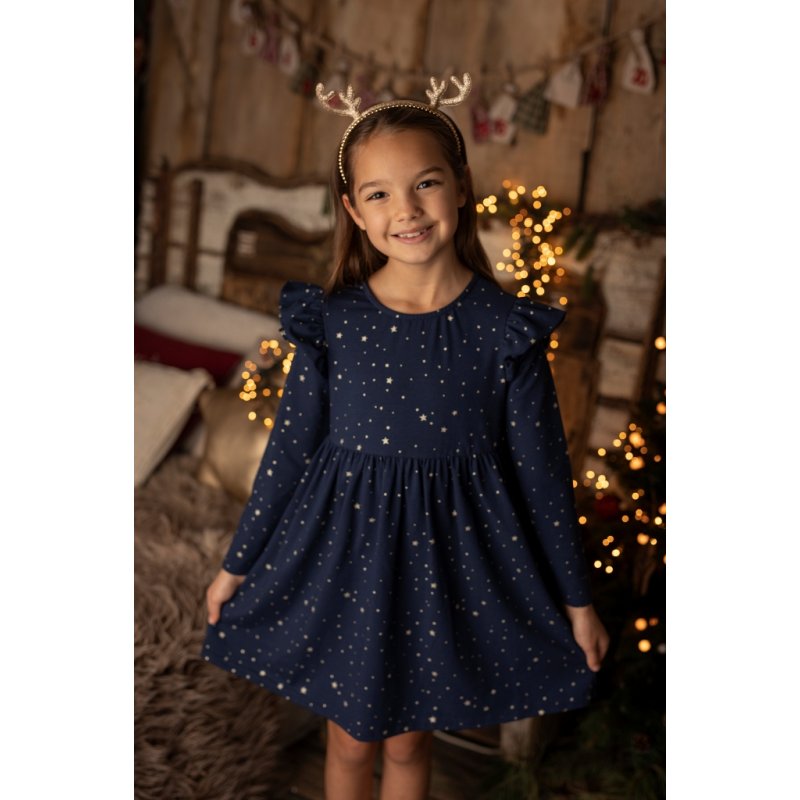 Lily Grey Sukienka granatowa w złote gwiazdki Lily Grey - 1