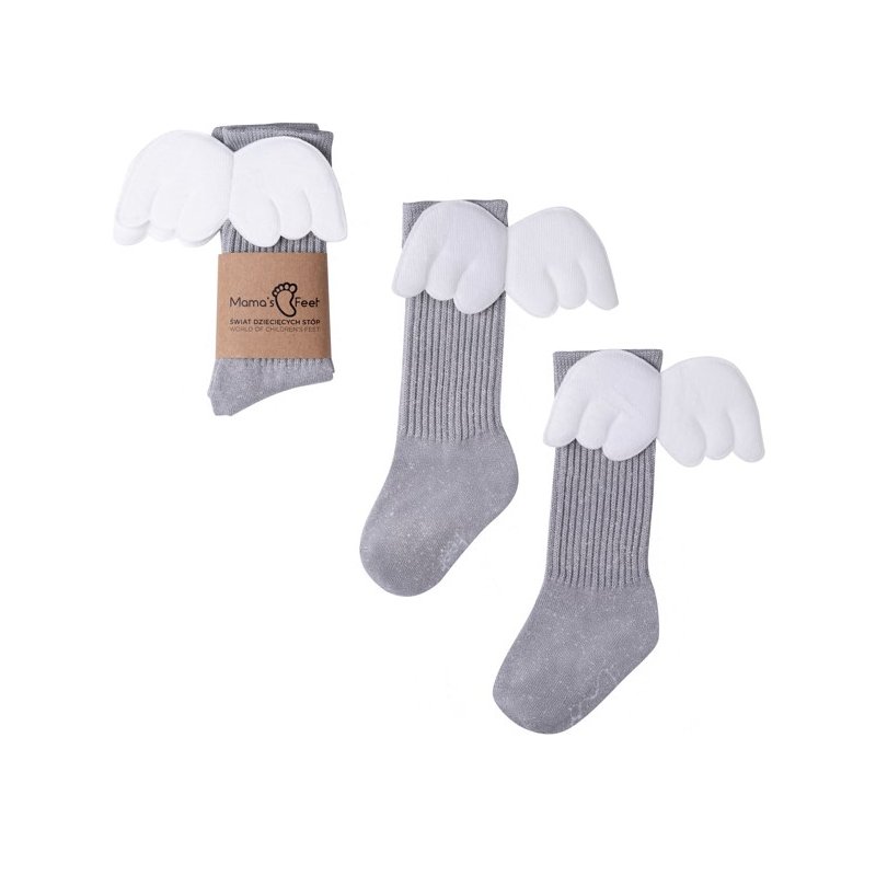 Mama's feet podkolanówki srebrne aniołek Mama's feet - 1